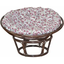 Rattanstuhl HOME AFFAIRE, braun (braun, rose), Ø110cm, Stühle, aus handgeflochtenem Rattan