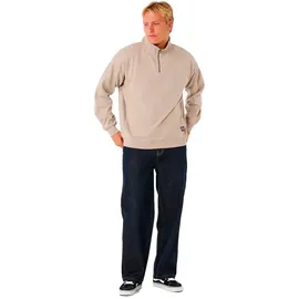 Rip Curl Premium Surf Qtr Zip Crew Sweatjacke Herren Stone L