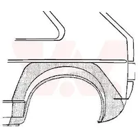 Van Wezel Seitenwand hinten, Links für VW Golf I