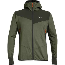 Salewa Agner Hybrid Polarlite/Durastretch Fleecejacke Herren Dunkelolivmelange L