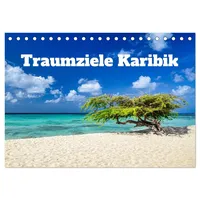 Calvendo Traumziele Karibik (Tischkalender 2026 DIN A5 quer), CALVENDO