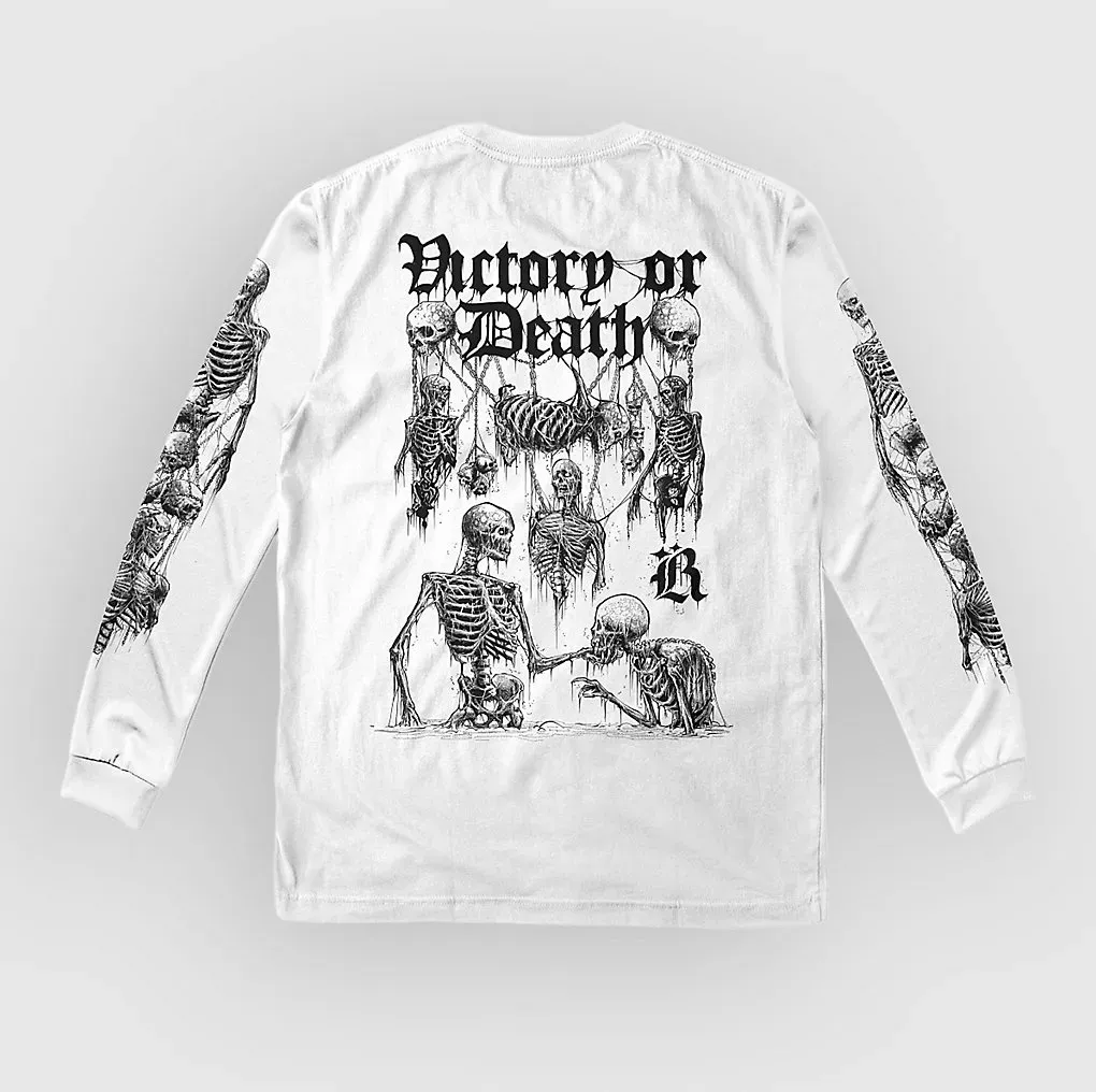 Loose Riders Victory Or Death Long Sleeve Tech Tee white Gr. L