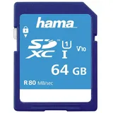Hama SDXC 64GB Class 10 80MB/s UHS-I