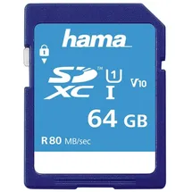 Hama SDXC 64GB Class 10 80MB/s UHS-I