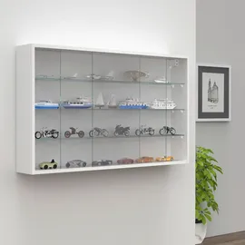 VCM Hängevitrine Drivalo 100 x 15 x 60 cm Weiß