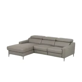 Uno Eckcouch Leder 2-Sitzer Beige