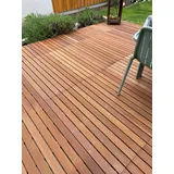 Belladoor Terrassenplatte Belladoor Holz Terrassenfliese Braun Outdoor, Holz 100x100, Braun braun