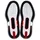 Wilson Rush Pro 5 Clay Black/Red EUR 44