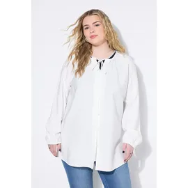 Studio Untold Bluse A-Line Flecht-Details Weiß 50/52