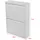 [en.casa] Sokndal 50 x 71 x 15 cm Schuhkipper Metall / weiß