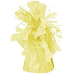 PartyDeco Ballongewicht für Helium 7cm 4er Set Gewichte für Ballons Luftballons Heliumballons Ballonbeschwerer Ballonhalter Deko Gelb