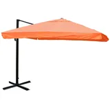 MCW Ampelschirm A96 3x3m Alu/Stahl Flap Terracotta ohne Ständer Drehbar