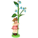 Hubrig Volkskunst GmbH Sammelfigur Blumenmädchen 11cm Blumenkind mit Vergissmeinnicht Höhe 11 cm