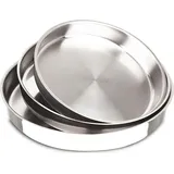 COFI Almina Backofenblech 28/32/36 cm 3er-Set Edelstahl Backblech Backform Blech Tepsi