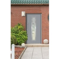 Splendoor Haustür Thermodoor PLUS SP80G  (110 x 210 cm, DIN Anschlag: Links, Verkehrsgrau)