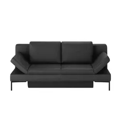 Schlafsofa  Kenny ¦ schwarz ¦ Maße (cm): B: 204 H: 88 T: 91