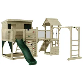 OUTDOORTOYS Spielturm Isak Dunkelgrün Holz