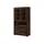 Massivmoebel24 Vitrine Akazie 98 x 40 x 180 cm Dunkelbraun