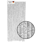 Lemodo Türvorhang 90 x 200 cm Hellgrau