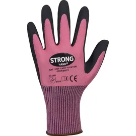 strongHand LADY FLEXTER Gr.6 pink/schwarz EN 420/EN 388 PSA II