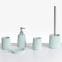 Beliani Badaccessoire-Set Mintgrün