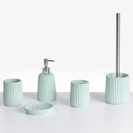 Beliani Badaccessoire-Set Mintgrün