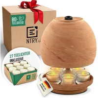 ntry home NTRY Home® CandleStove Teelichtofen - Stil Venus M Ø20 cm - Doppelwandig - Teelichtheizung - Kerzenofen - Tischofen - Tischheizung - Tischwärmer