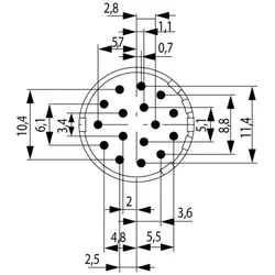 WEIDMÜLLER Kontakt SAI-M23-SE-16-F