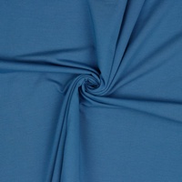 (13,98€/meter) babrause® Jersey Uni viele Farben - Baumwolljersey - Ökotex - Ab 0,5 Meter (Jeansblau)