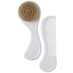 Rotho Babydesign Accessoires Set Kamm und Bürste ceramic white