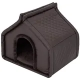 Hobbydog Hundehütte Hundehütte Hundehöhle Hundekorb Katzehütte Hundebett Katzenhöhle braun R1 42x32x43cm