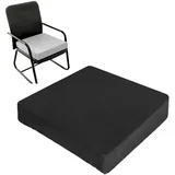 Generisch Sitzerhöhung Sitzkissen Stuhlkissen,Rutschfestes Dicke Bodenkissen Sitzkissen, Für ältere Menschen, Erwachsene Sitzpolster Outdoor, Für Büro Rollstuhl Garten,Schwarz,35x35x15cm