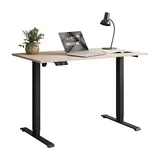 lookway SCHREIBTISCH SPACE höhenverstellbar mit Metallbeinen schwarz/Kaschmir