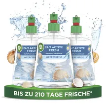 Airwick Air Wick Active Fresh – Aeorosolfreier, automatischer Lufterfrischer – Raumduft Meeresbrise – 3 x 228 ml Nachfüller