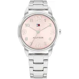 Tommy Hilfiger Uhr mit DREI-Zeiger-Quarzwerkfür die Jugend mit Silbernes Edelstahlarmband - 1720045