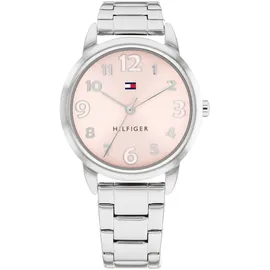 Tommy Hilfiger Uhr mit DREI-Zeiger-Quarzwerkfür die Jugend mit Silbernes Edelstahlarmband - 1720045