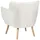 Beliani Sessel DRAMMEN Bouclé 72 x 75 x 70 cm Weiß