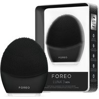FOREO LUNA 3 MEN - Gesichtsreinigungsbürste für Haut & Bart - Straffendes Silikon-Gesichtsmassagegerät elektrisch - Ultrahygienische Skincare - Reisefreundliches Gesichtspeeling - App-verbunden