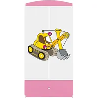 99rooms Dreams Motiv III Kleiderschrank Weiß Rosa