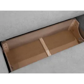 Mirjan24 Ecksofa Nicelo, Wohnzimmer L-Form mit Bettkasten und Schlaffunktion, Dekorative Kissen-Set, Seite universal (Farbe: Velo 635) - Grau