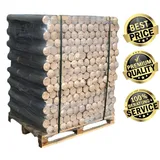 1 Palette Holzbrikett Rundholzbrikett rund 960KG 30cm x 9cm Brikett