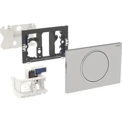 WC-Steuerung mit elektronischer Spülauslösung, Netzbetrieb und Zubehör (Ausführung: WC-Steuerung mit Funkauslösung Geberit Sigma 10 Betätigungsplatte Netzbetrieb)