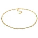 Elli »Fußschmuck Figaro Fußkettchen Basic 925 Silber goldfarben
