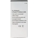 AccuCell Akku passend für ZTE Blade V9, Li-Polymer, 3,7V, 3400mAh, 12,6Wh