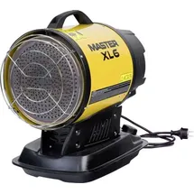 Master XL-6 Ölheizstrahler 17 kW Gelb / Schwarz