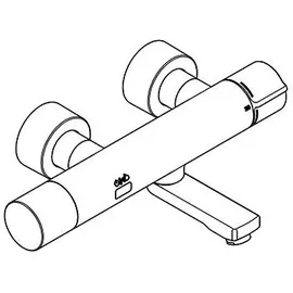 KWC AR Wandbatterie, F5, elek., Thermostat, Schwenkausl., 200 mm, C-Modul, Batterie,