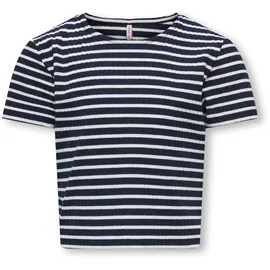 KIDS ONLY ONLY T-Shirt Kognella STRIPED S/S O-NECK TOP JRS Noos, Night sky 146/152, EU