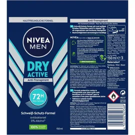 NIVEA Dry Active Deodorant Spray 150 ml