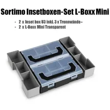 BS SYSTEMS GMBH & CO Insetboxenset Kunststoff grau