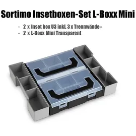 BS SYSTEMS GMBH & CO Insetboxenset Kunststoff grau